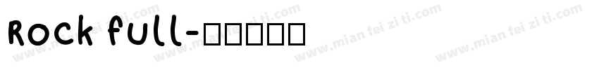 rock full字体转换